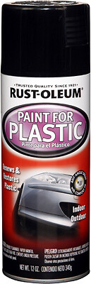 Rust-Oleum 248649 Spray Paint For Plastic, Black, 11-oz. – Quantity 6