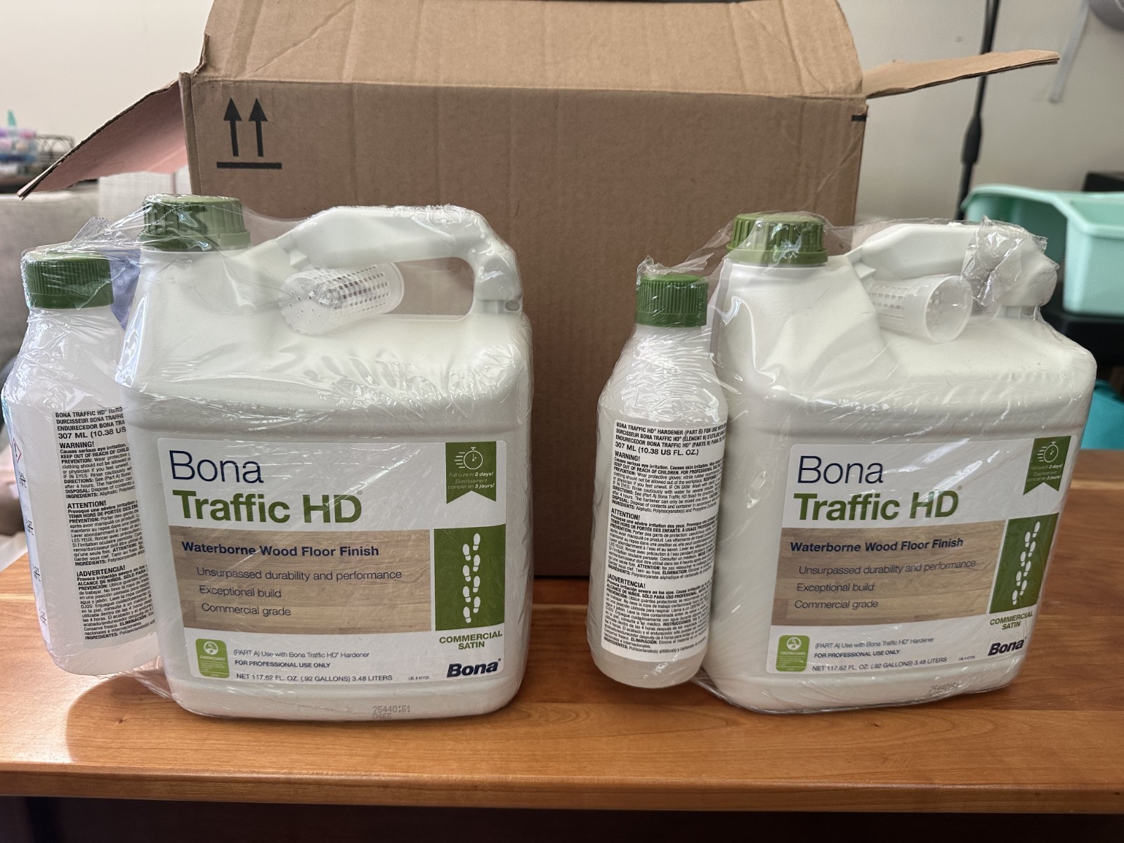 Bona Traffic HD Satin .92 Gal w/ Hardener 2-Pack + ClearSeal 1 Gal NEW