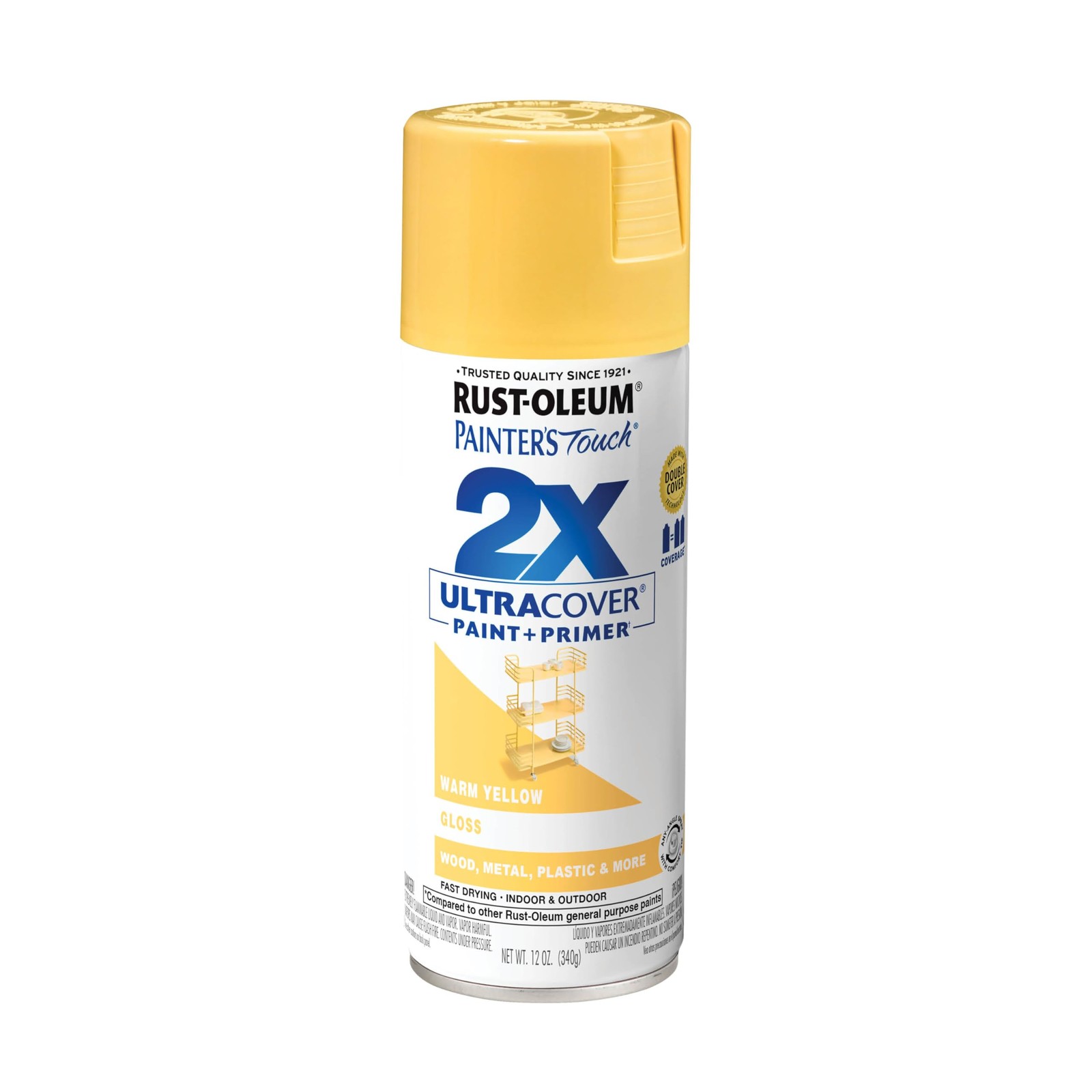 Rust-oleum Painter’s Touch Gloss Warm Yellow 12 Oz Spray Paint For All Surfaces