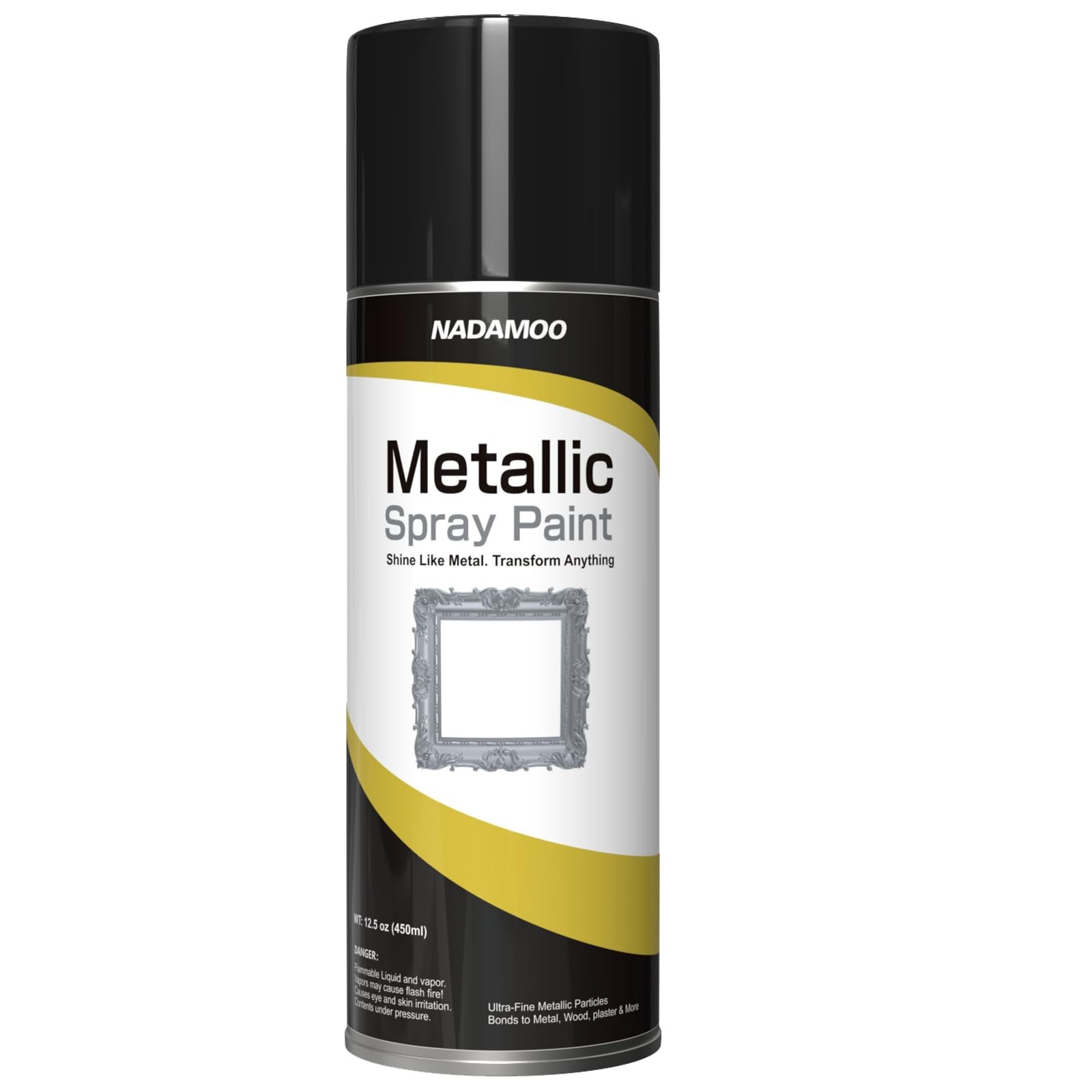 Metallic Spray Paint, Silver Grey- Fast-Drying Finish for DIY Crafts, Models,…