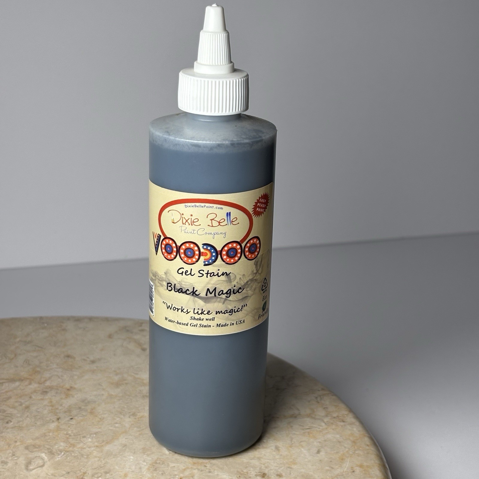 Dixie Belle Voodoo Gel Stain Water Based 8 oz – Black Magic