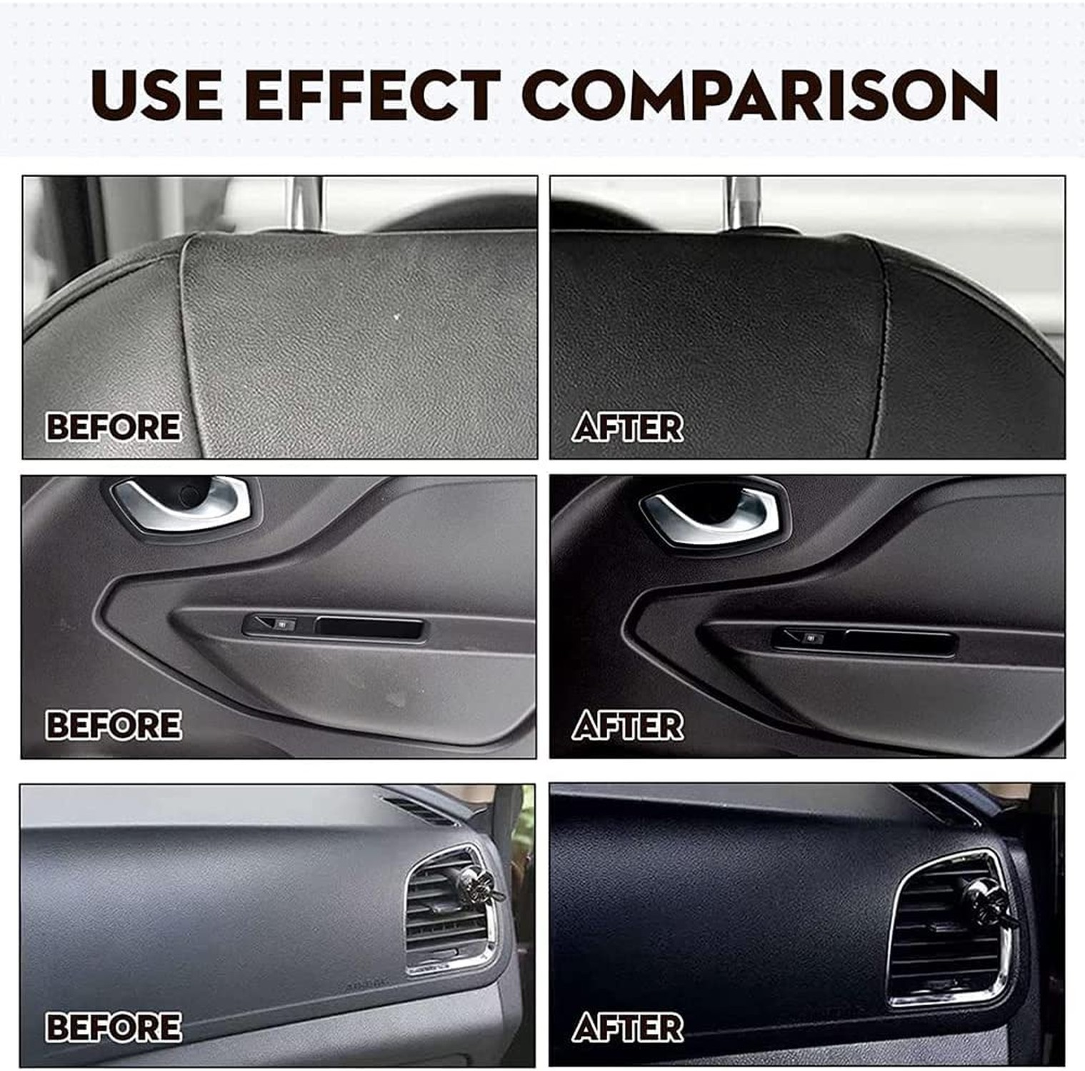 Crystal Coating for Car, Plastic Parts Refresher, Great Gloss Protection (3PCS)