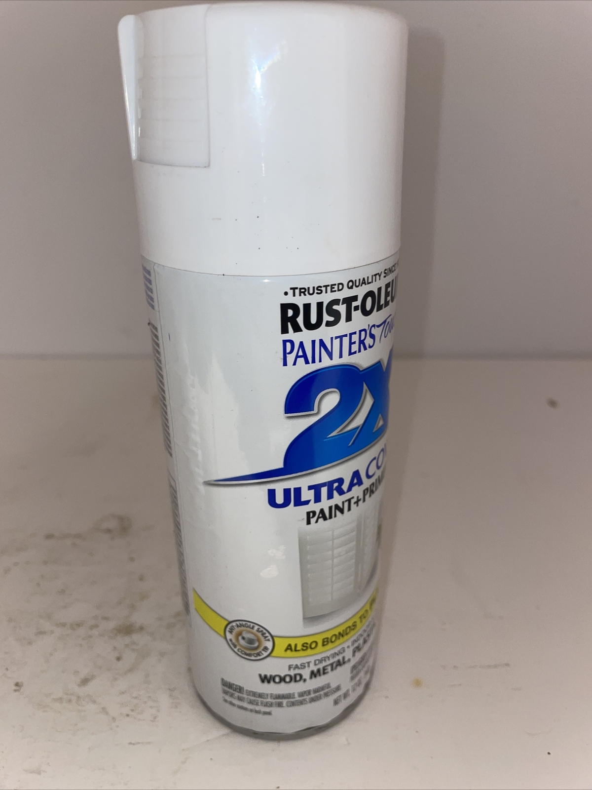PAINTER’S Touch Gloss Spray Paint, Gloss, White, 12 oz, Aerosol Can