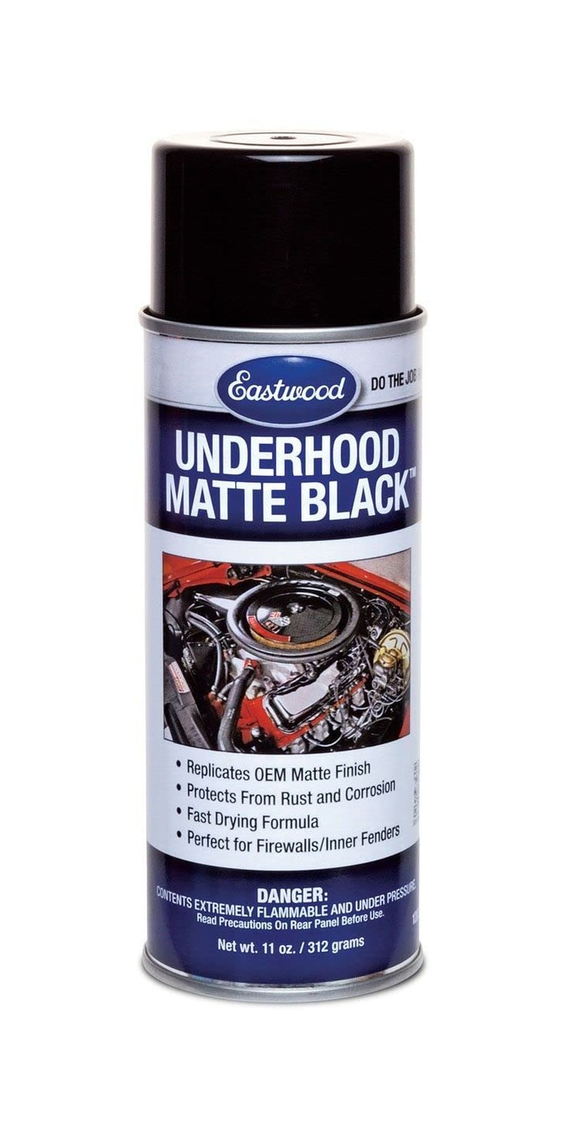Eastwood Underhood Black Matte Acrylic Lacquer Aerosol Spray Paint | Rust & C…