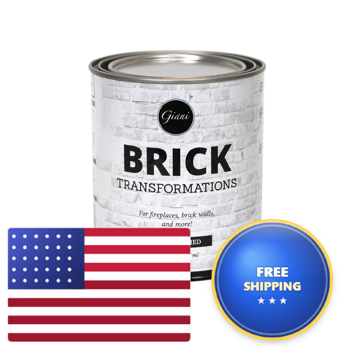 Giani Brick Transformations Whitewash Paint For Brick Walls And Fireplaces