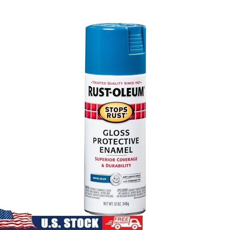 Protective Enamel Spray Paint Durable Rust Prevention Indoor Outdoor Use 6 Pack