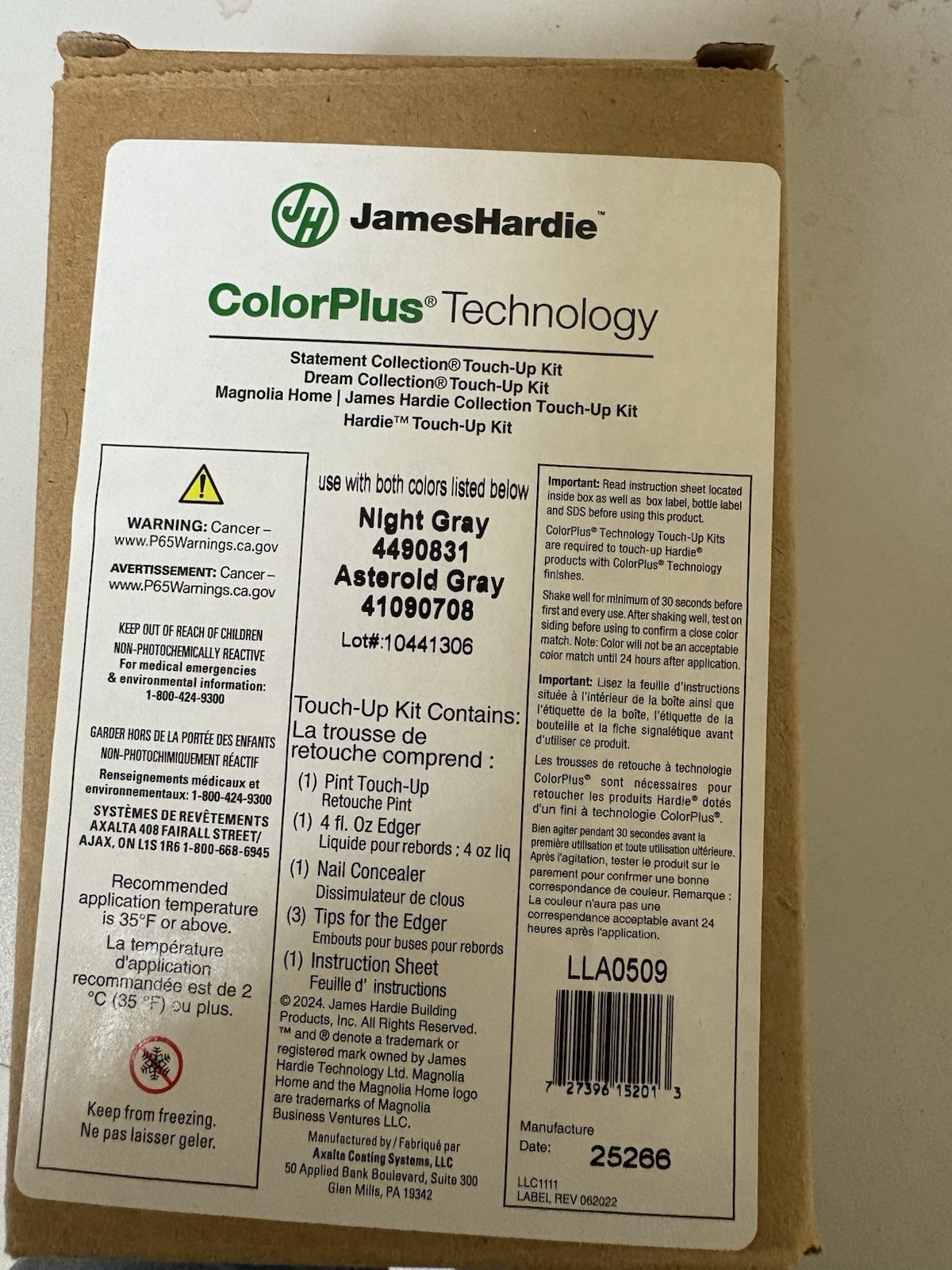 James Hardie Color Plus Night Gray /asteroid Gray Touch Up Kit