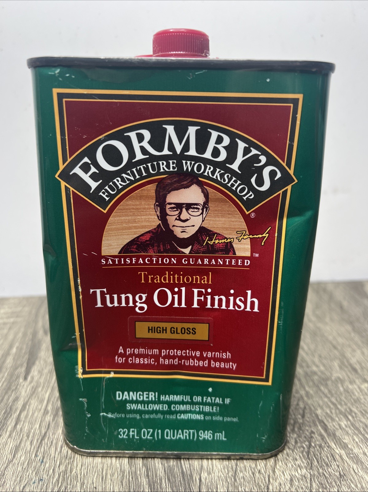 Formby Tung Oil Finish High Gloss 32 OZ 1 Quart New NOS Discontinued Big Size!
