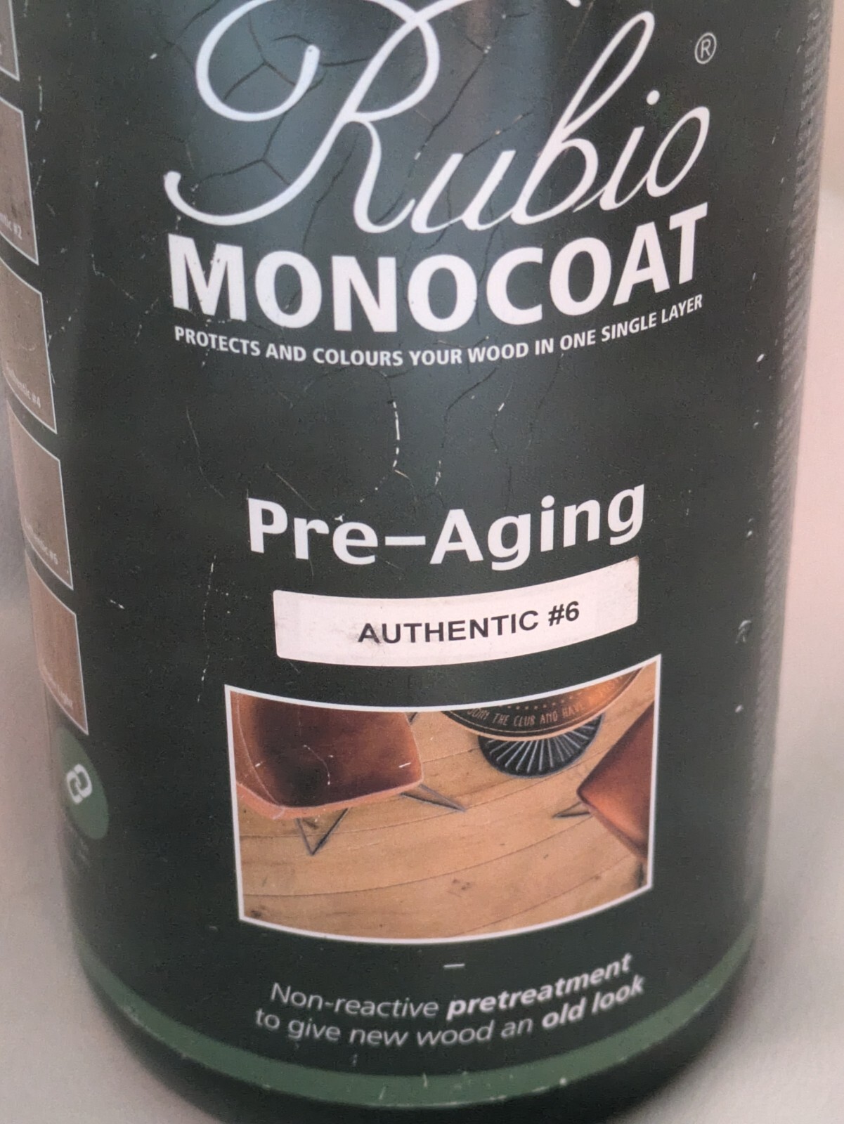 1 Liter Rubio Monocoat Pre Aging Pretreatment Authentic # 6 Color NEW