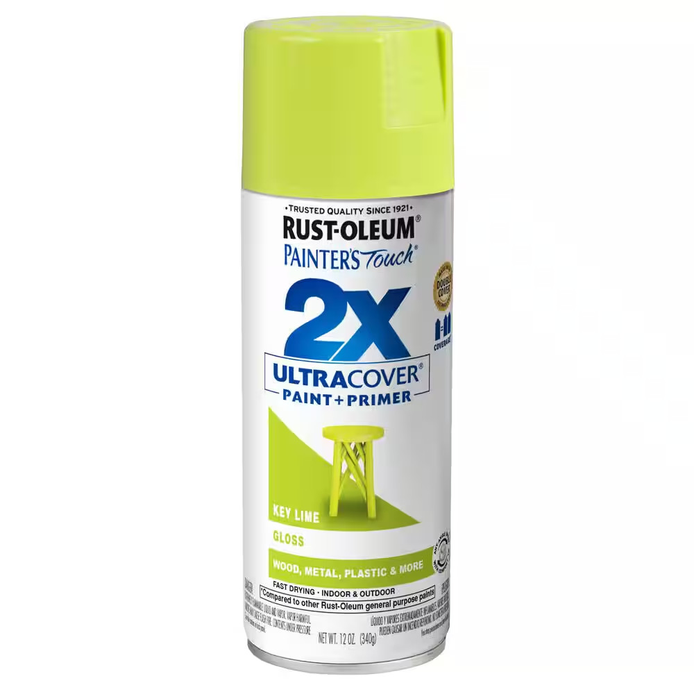 12 Oz. Gloss Key Lime General Purpose Spray Paint (6-Pack)