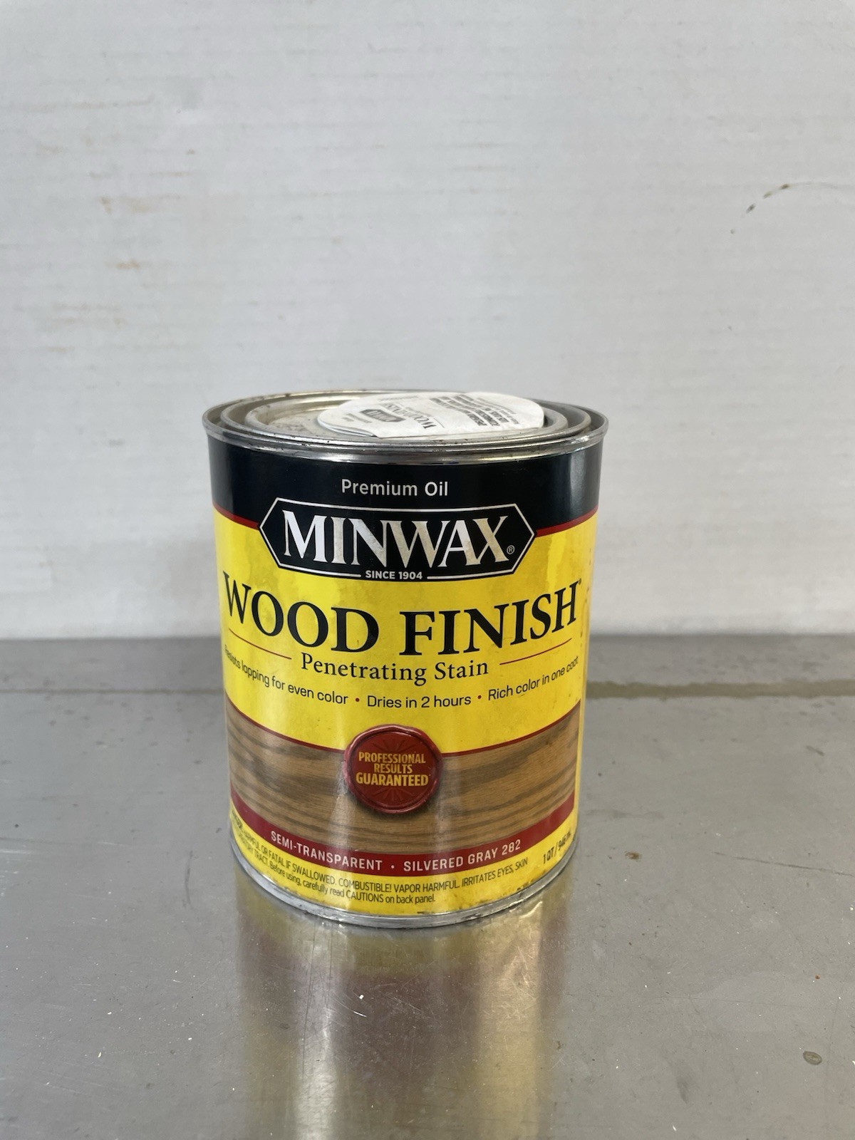 Minwax Wood Finishing Penetrating Stain, Silvered Gray 282, 1 Quart, New Sealed