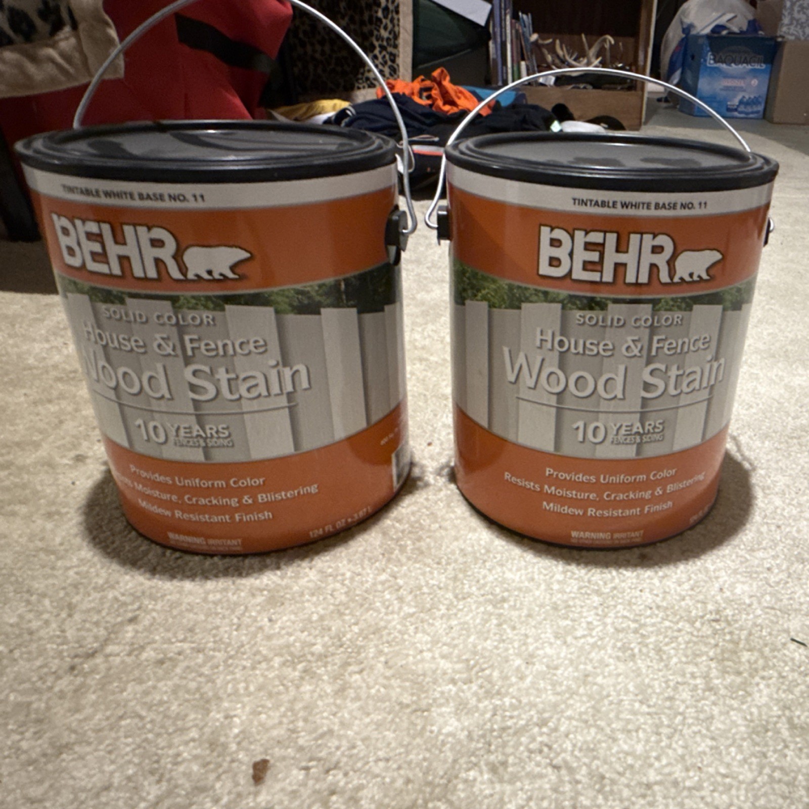 Behr Solid Color Tintable White Base No. 11 Stain 1 gal 2 Pack