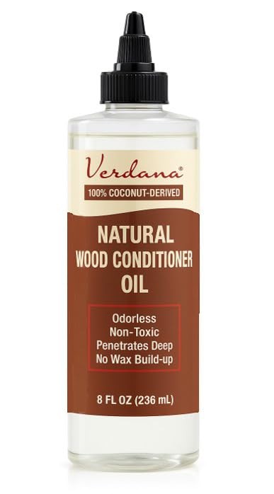 Verdana Natural Wood Conditioner Oil – 8 Fl Oz 8 (Pack of 1), Colorless
