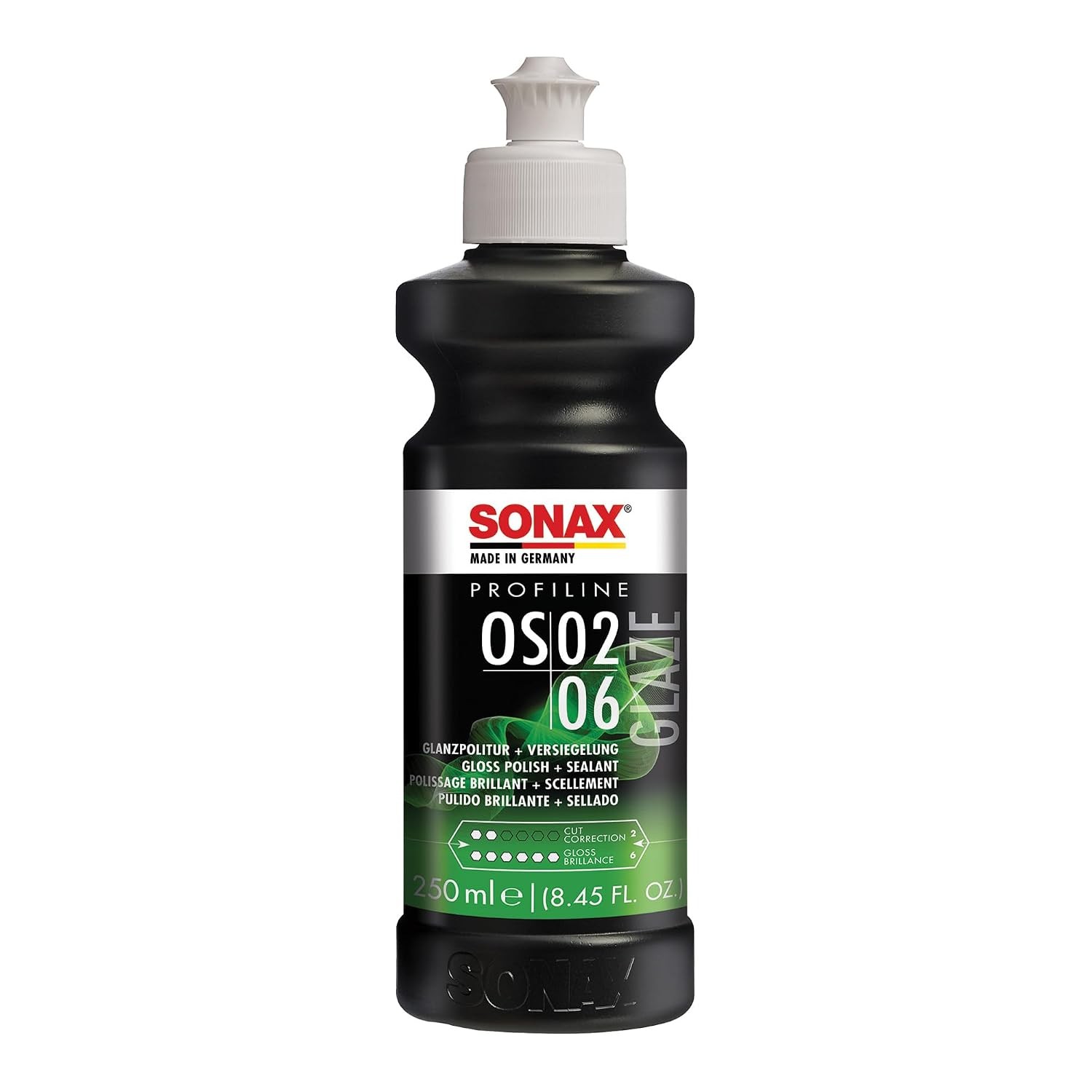SONAX Glaze OS 02-06 247141 | All-in-One Car Polish for Scratch Removal, High-Gl