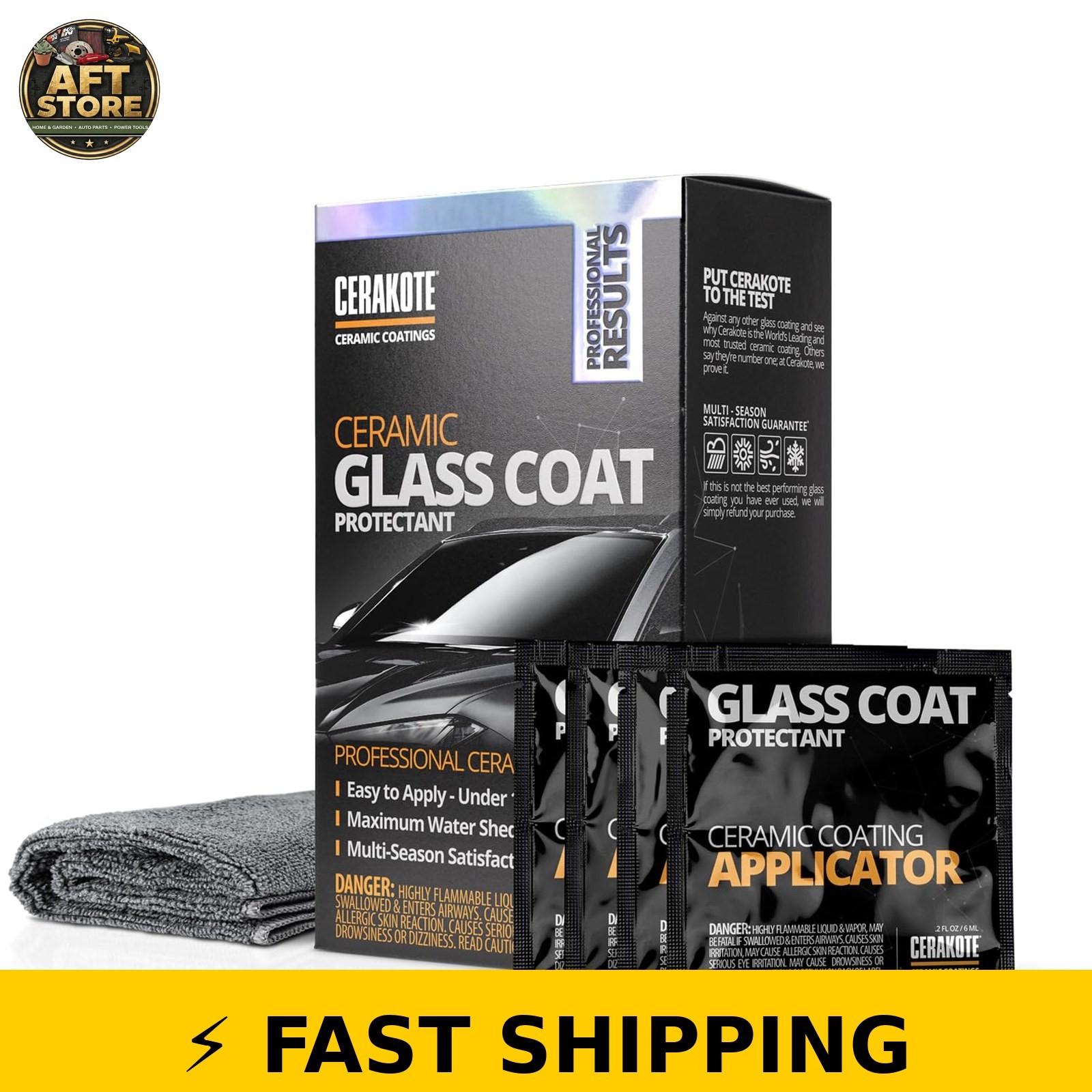 CERAKOTE Ceramic Glass Coat Protectant – Hydrophobic Rain Repellant