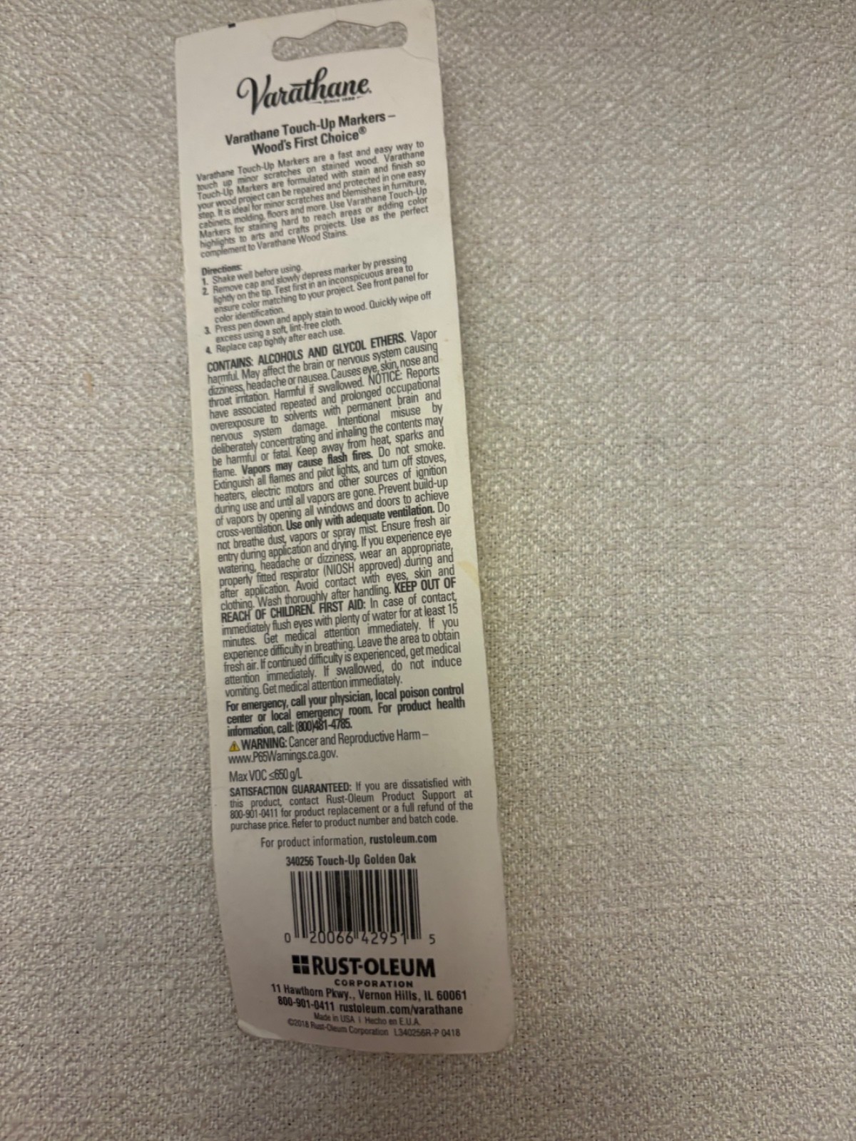 Varathane Touch-Up Marker Golden Oak .33oz