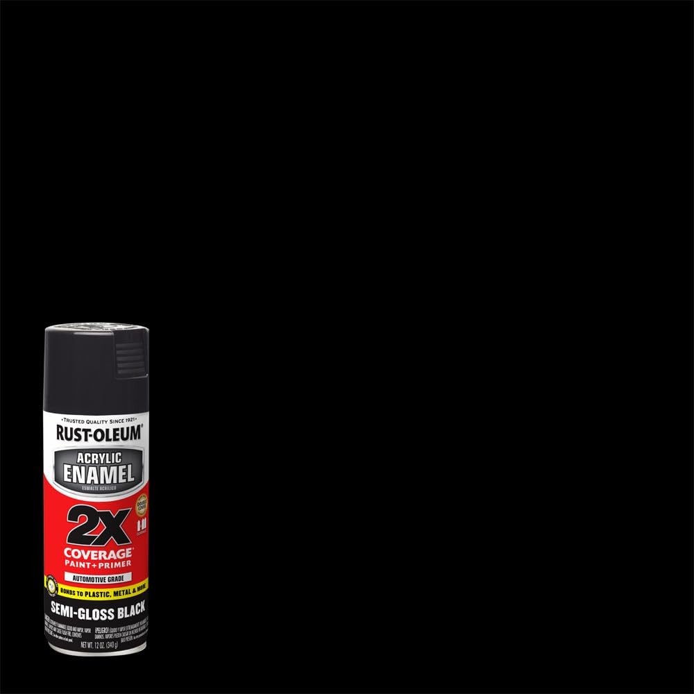 271903 Acrylic Enamel 2X Spray Paint, 12 Oz, Gloss Black, (Pack of 1)