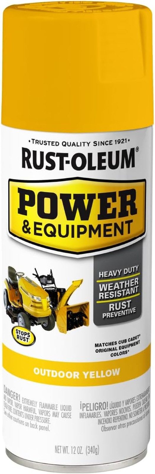 Power & Equipment Gloss Outdoor Yellow Enamel Spray Paint | Equipment Touch-Up P
