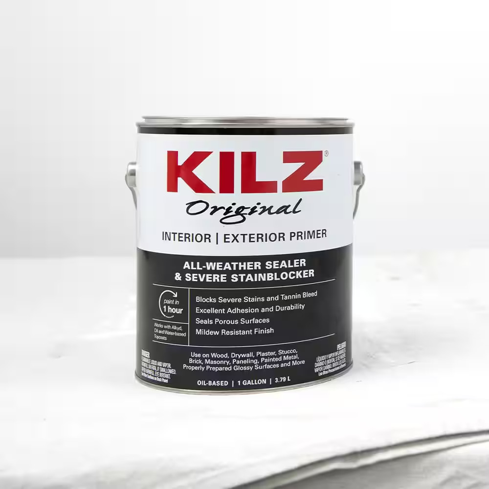 Original 1 Qt. White Oil-Based Interior and Exterior Primer, Sealer, and Stain B
