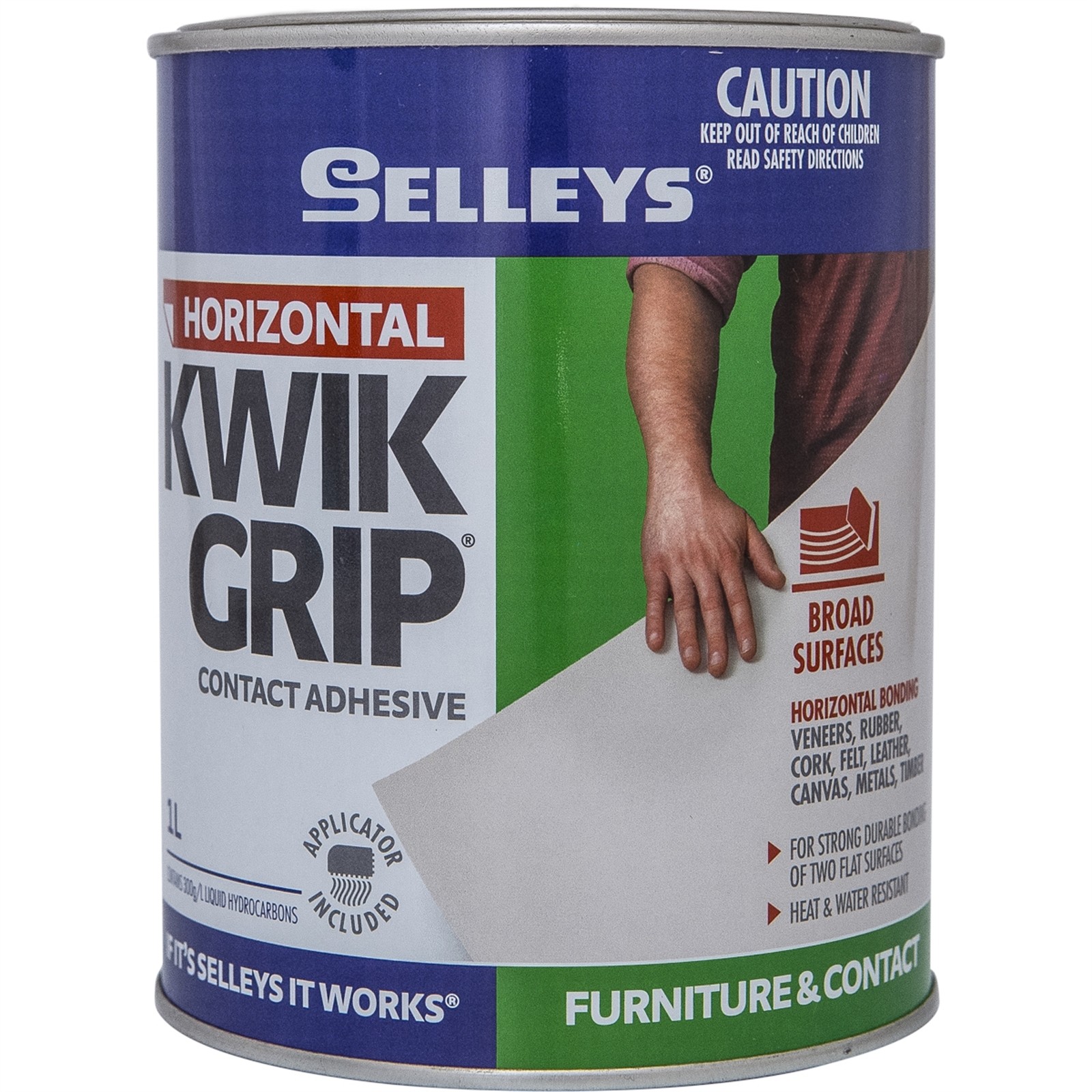 Selleys 1L Kwik Grip Horizontal Contact Adhesive
