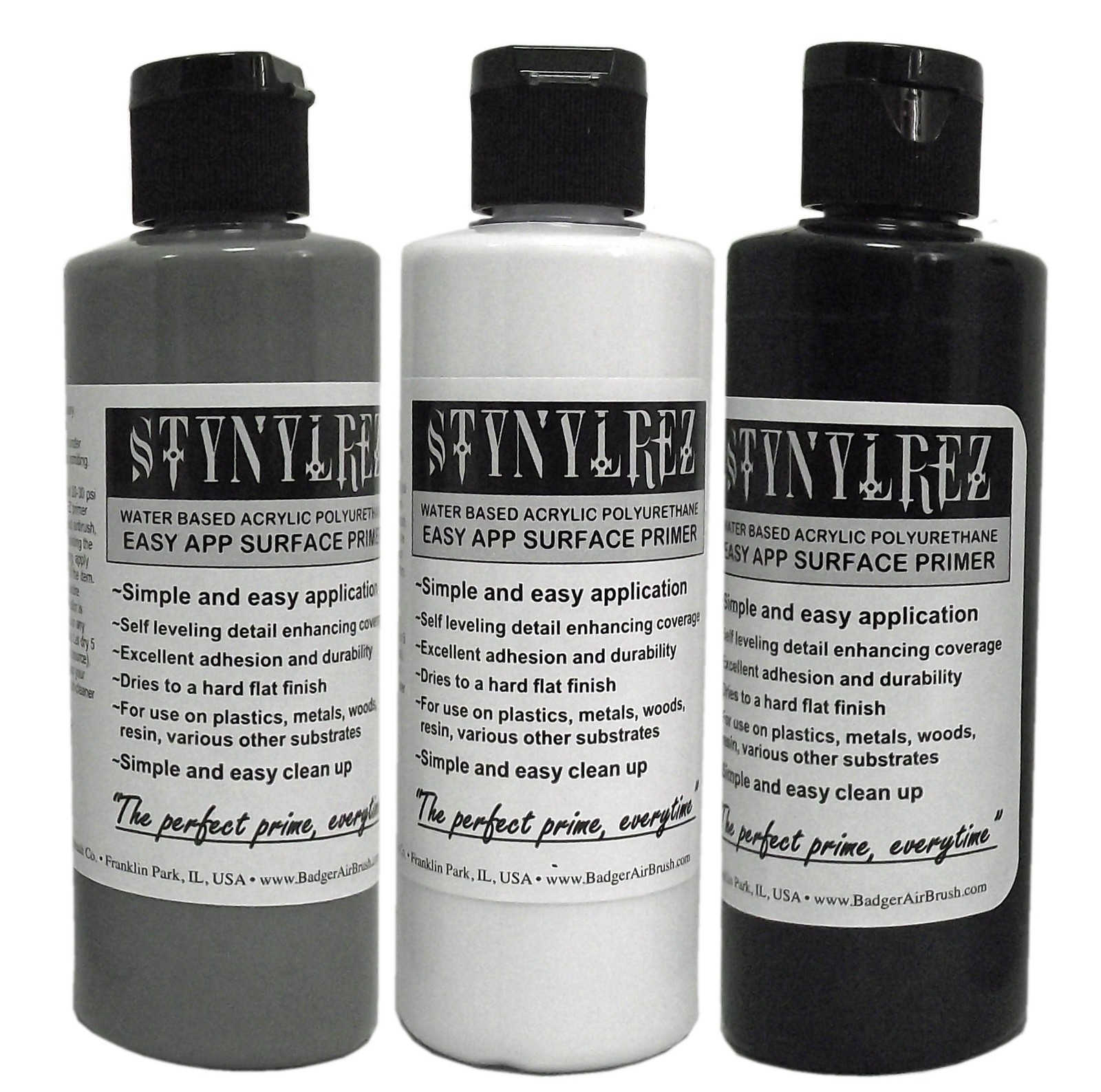 Badger Air-Brush SNR-410 Stynylrez Water Based Acrylic Polyurethane 3-Tone Pr…