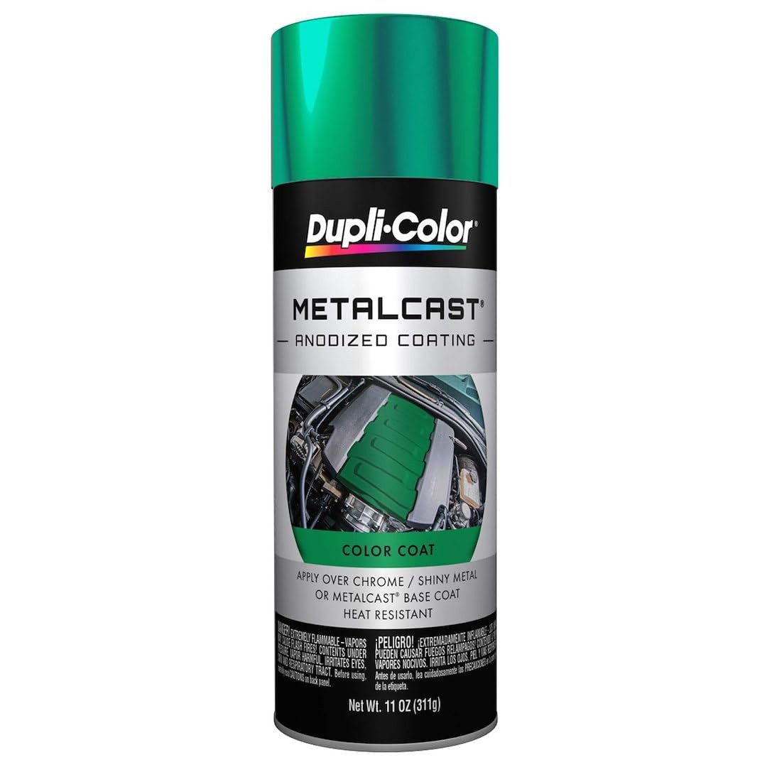 MC203 Metalcast Automotive Spray Paint – Green Anodized Coating – 11 oz Aeros…
