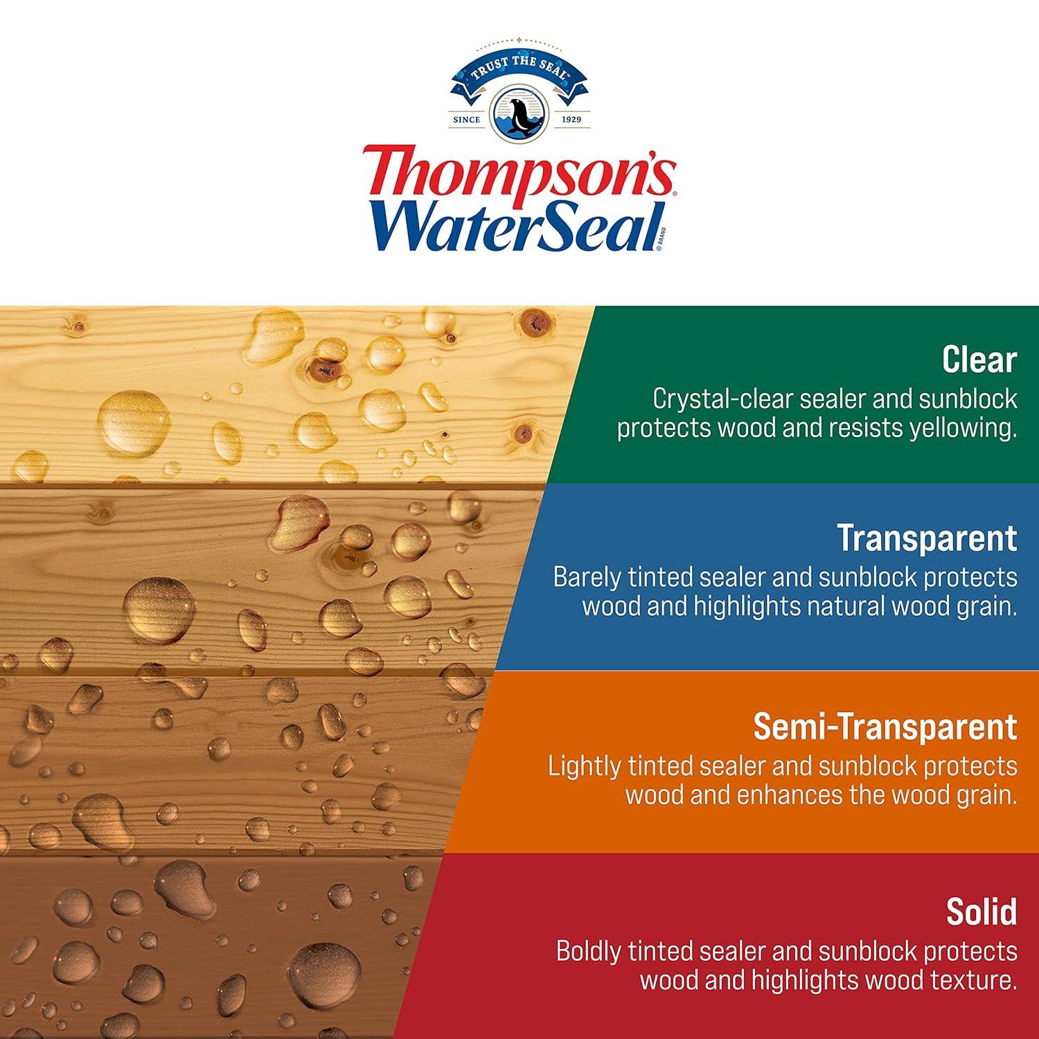 Thompson’S Waterseal Solid Color Waterproofing Wood Stain and Sealer, Chestnut B