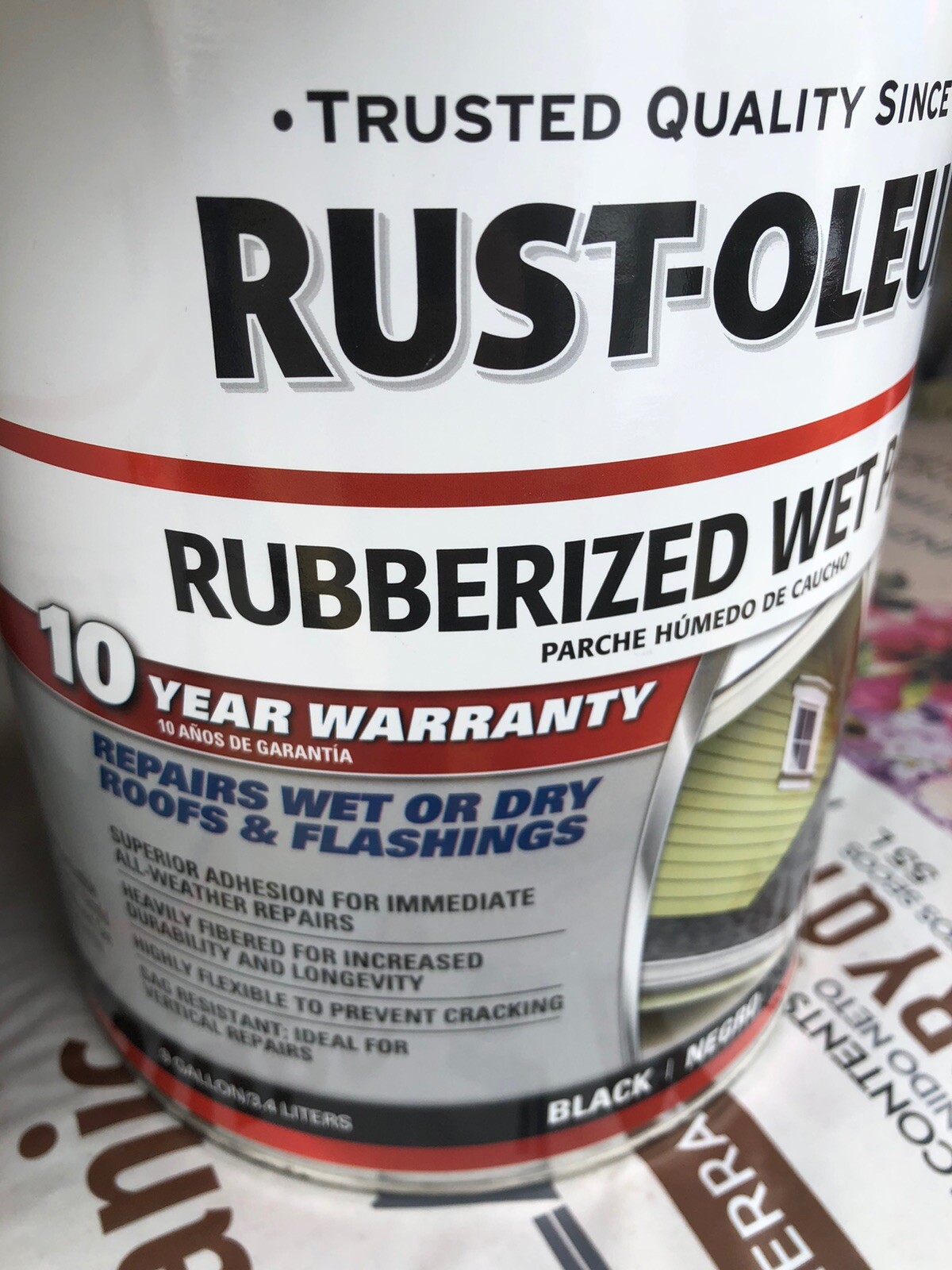 3X 0.9 GAL Rust-Oleum ® Rubberized Wet Patch