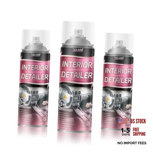 Interior Detailer Spray, Aerosol Car Interior Cleaner x 15 oz | Ready-to-use 3