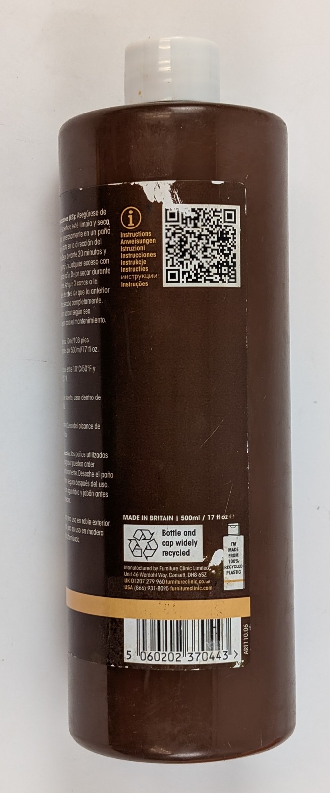 Furniture Clinic Boiled Linseed Oil 17 oz Wood Polish Sealer Treatment Glossy