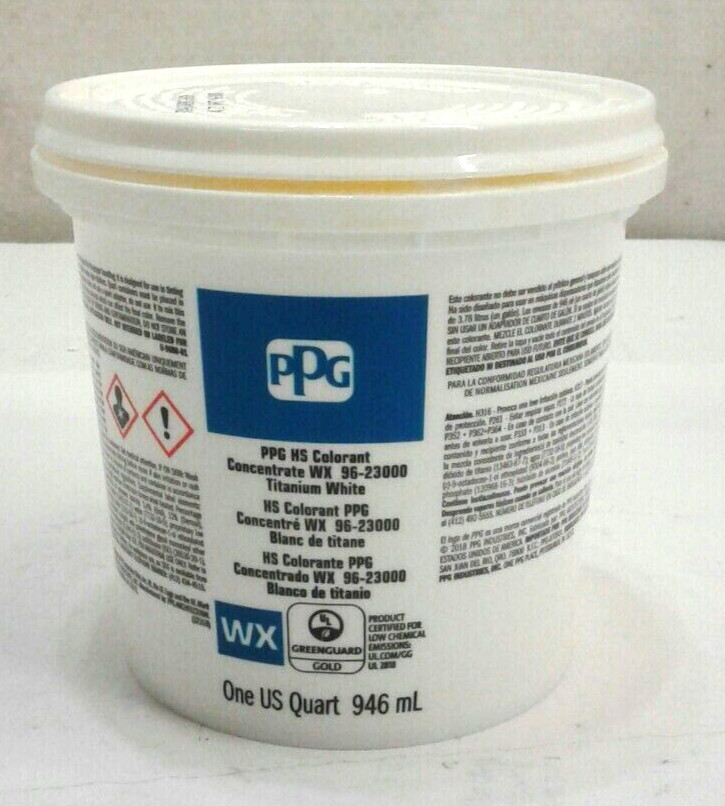 PPG WX 96-23000 HS Colorant Concentrate Titanium White 1 Quart