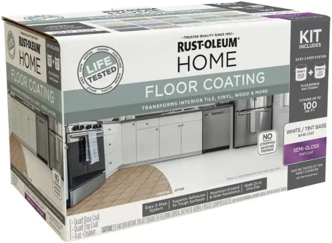 100806 Home Floor Watercolor Coating Kit White