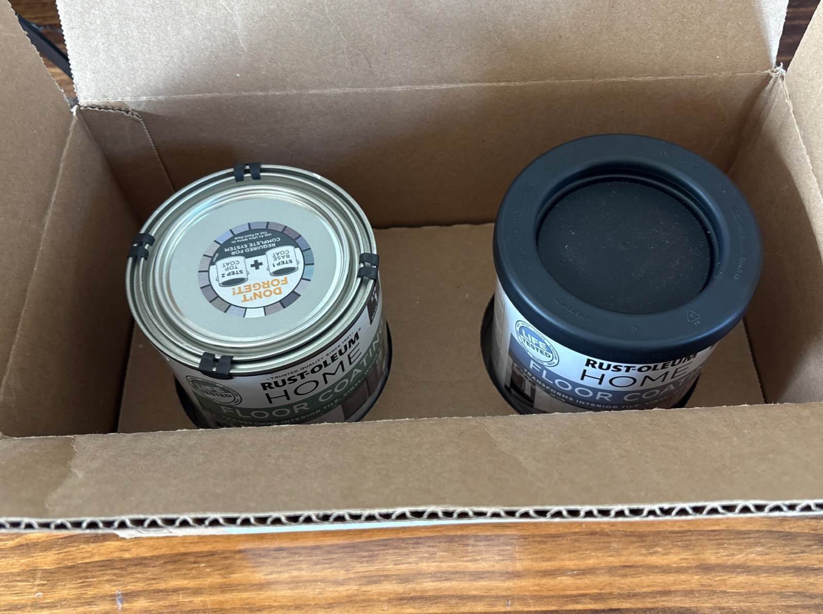 Rust-Oleum Home Floor Coating Ultra White Base Coat and Topcoat Matte NIB