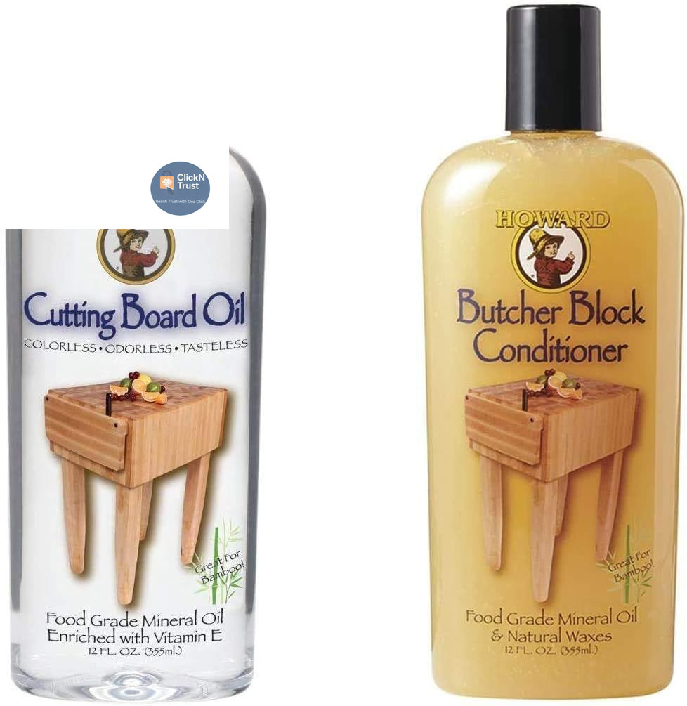 HOWARD Butcher Block Conditioner and Cutting 12 Fl Oz (Pack of 1), Multicolor