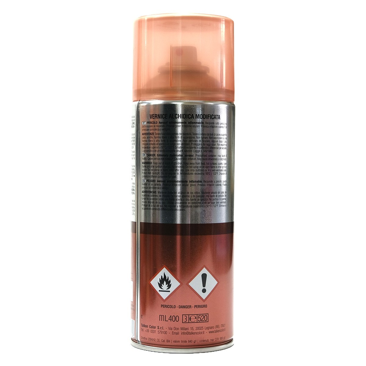 TALKEN – SPRAY – METALLIC – 400ml – METALLIC NITROACRYLIC PAINT