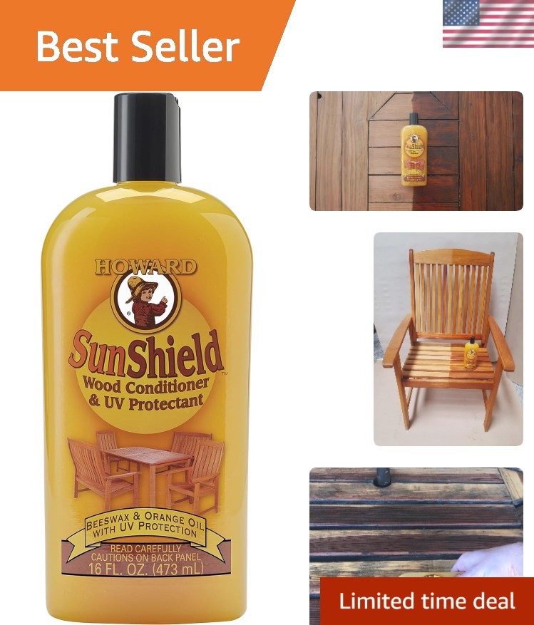 16 Oz SunShield Beeswax Wood Polish – Enhance & Protect Your Outdoor Furniture
