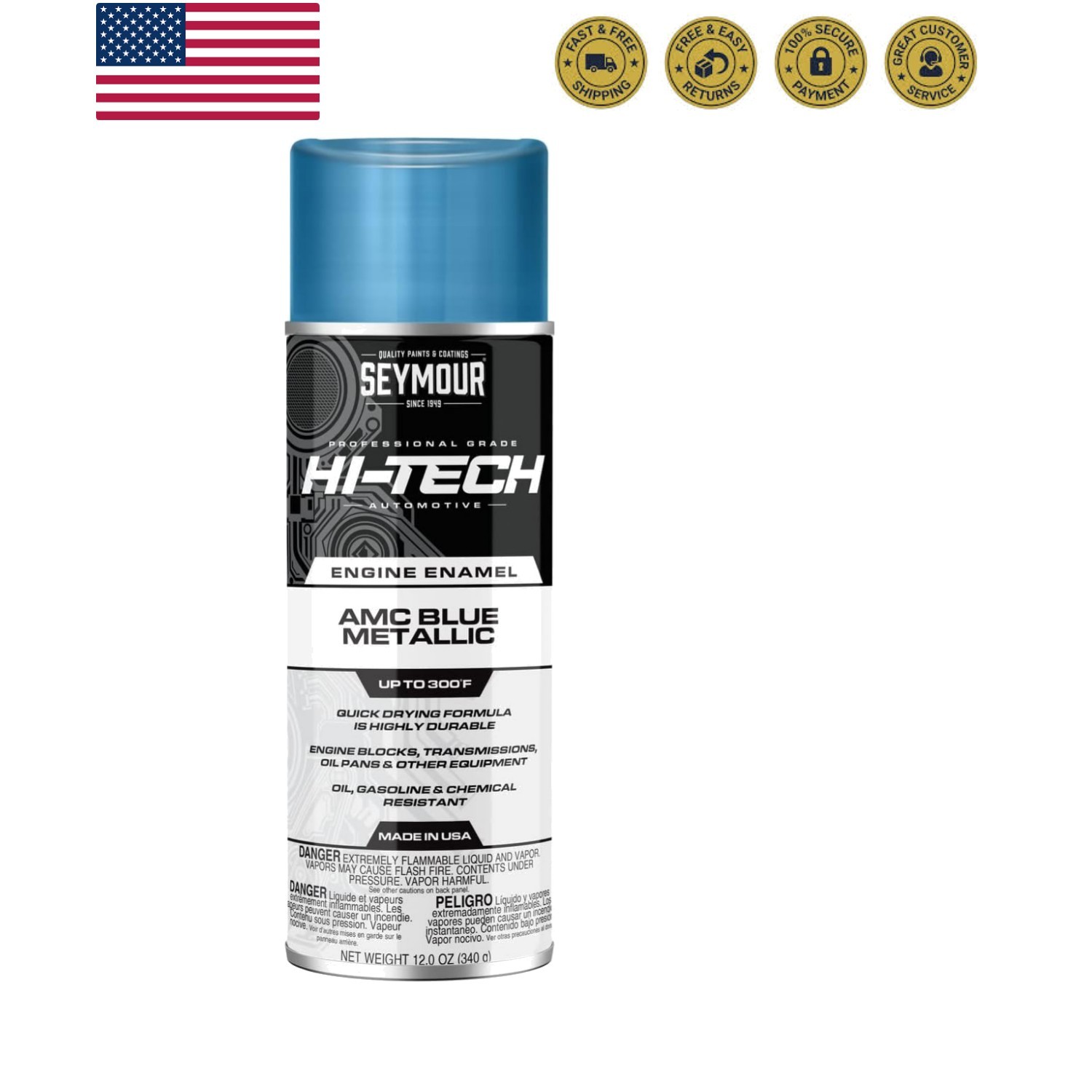 EN-66 Hi-Tech Engine Spray Paint, AMC Blue