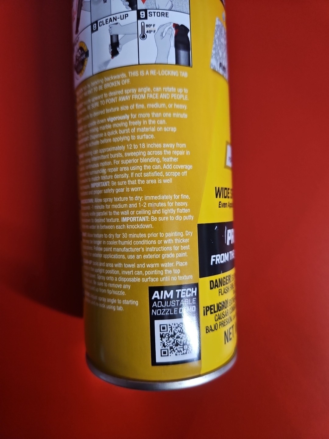 DAP Knockdown Water Based 2 in 1 Wall & Ceiling Texture Wide Spray – 25 Oz – NEW