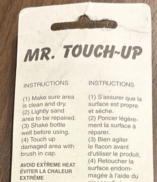 Rare Mr. Touch Up Appliance Touchup Glaze Travis Brown 15 ml Sealed Package
