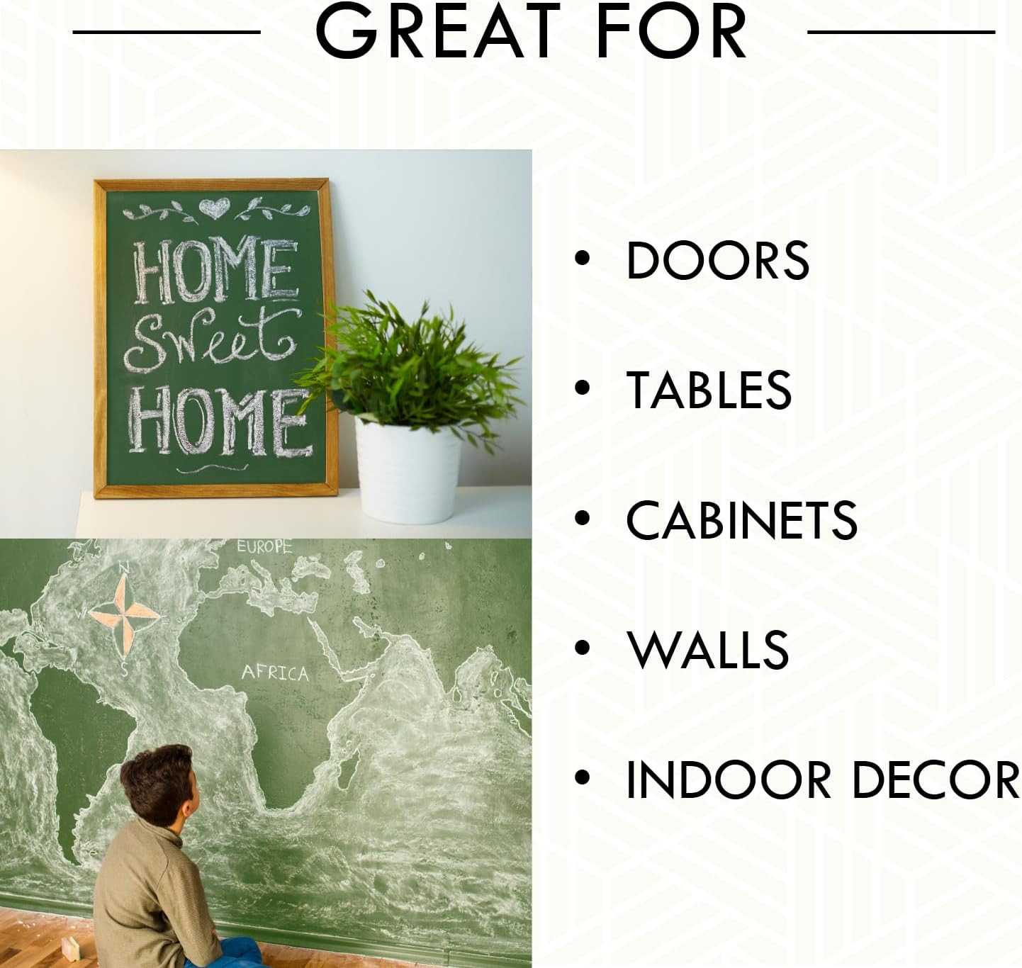 Versatile Green Chalkboard Brush-On Paint, 30 Oz – 4 Pack for Creative Fun