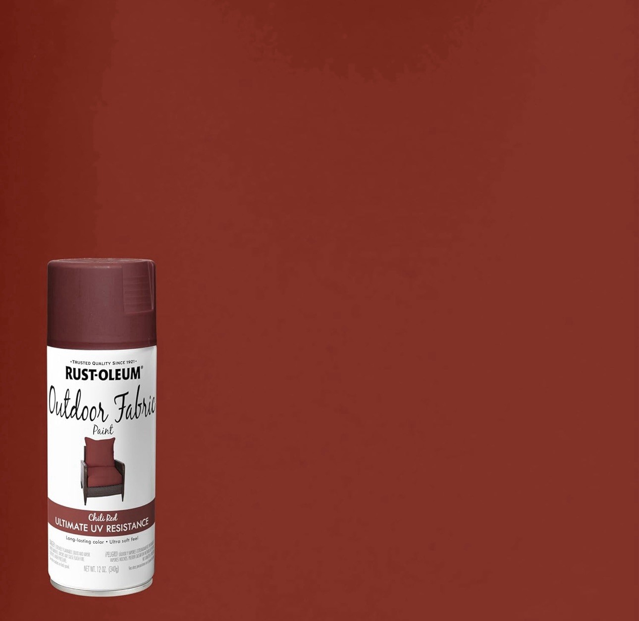 (4 Cans) Rust-Oleum Outdoor Fabric Spray Paint CHILI RED Ultimate UV Resistant