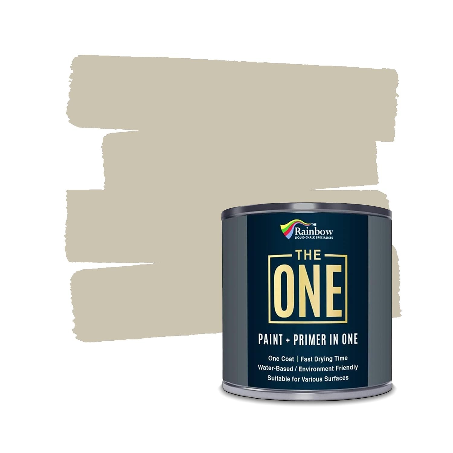 THE ONE All-In-One Paint & Primer – Cotton Matt, 8.5 Fl Oz/250ml | 1 Coat For…