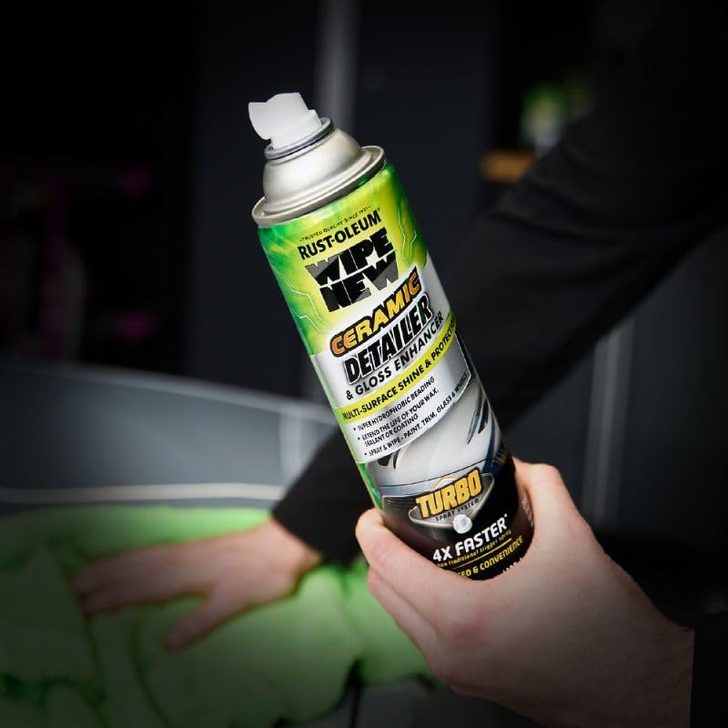 Rust-Oleum 393327 Wipe New Ceramic Detailer and Gloss Enhancer Turbo Spray Sy…