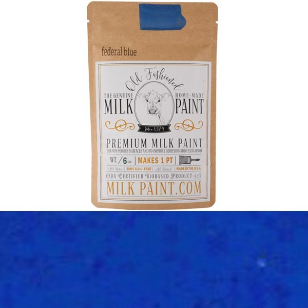Old Fashioned Milk Paint Color: Federal Blue Pint – Packaged as Powder