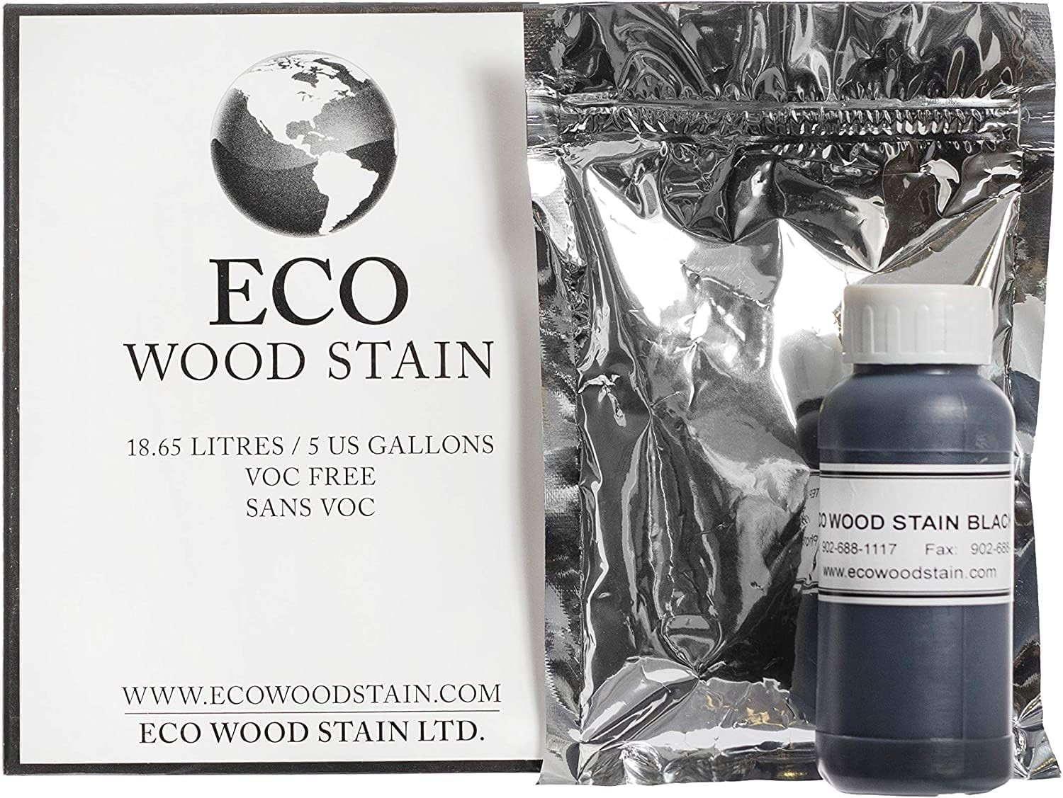 Black Mineral-Based Wood Stain – 5 Gallon Concentrate – Interior & Exterior Wood