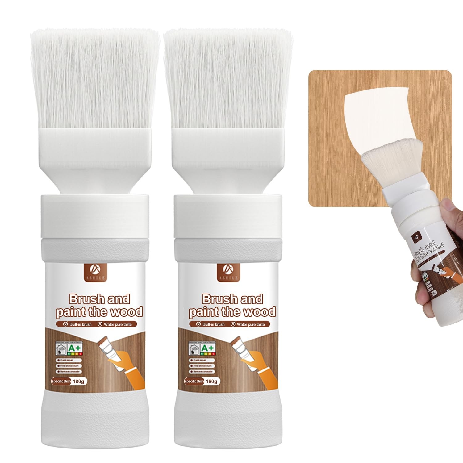 6.35 fl oz Wood Touch-Up Paint for Doors, Cabinets, Furniture & Metal Surfaces