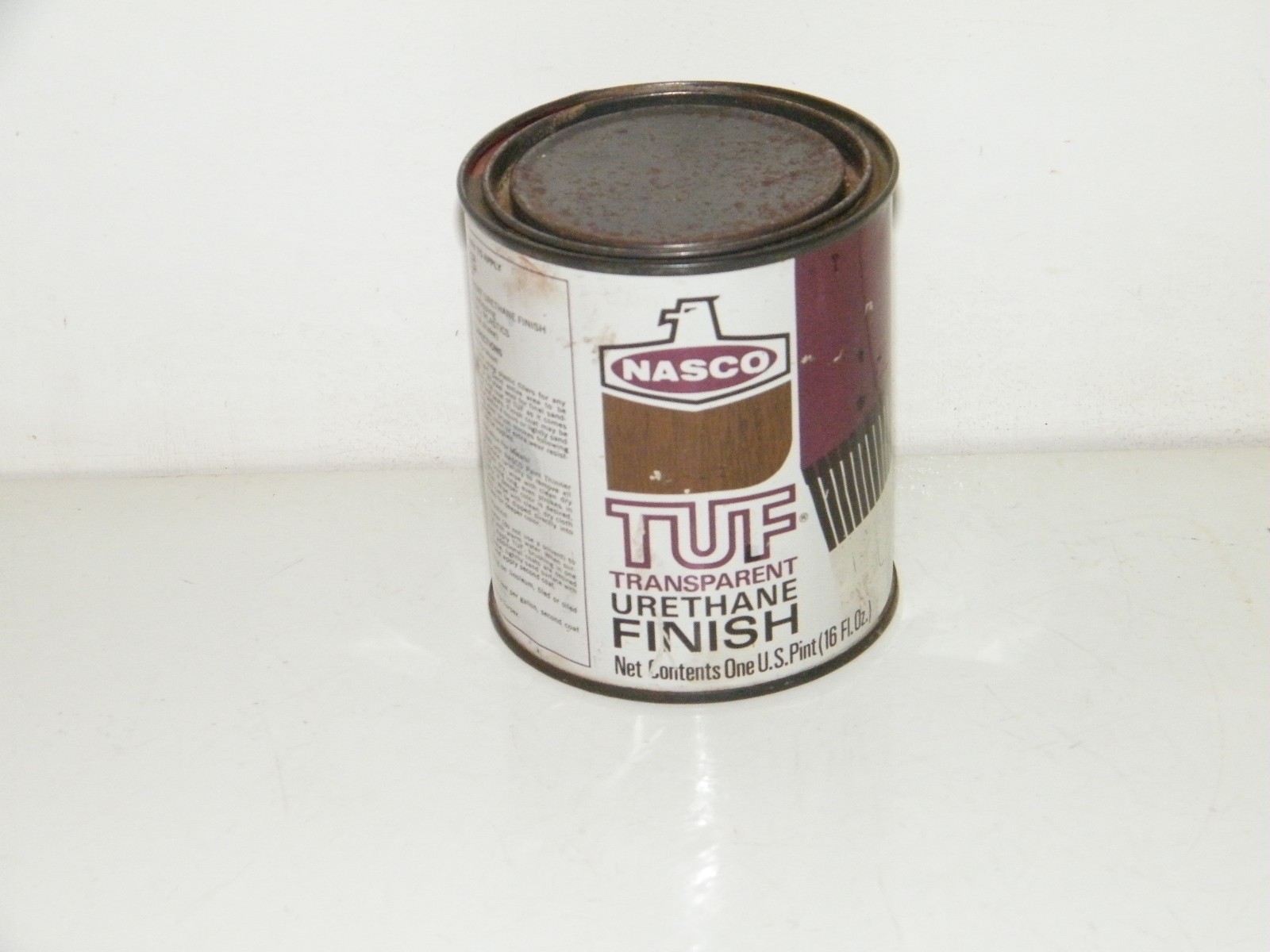 TUF Transparent Urethane Finish 16 Oz Burgundy For Wood Glass Metal Plastic
