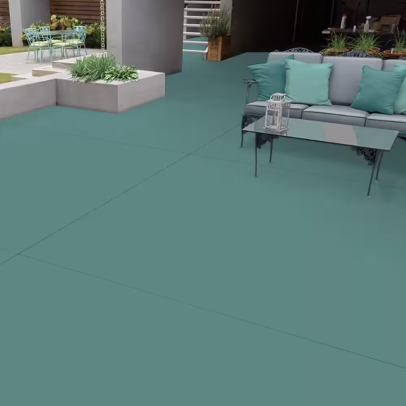 Behr Premium Interior Exterior Concrete & Garage 1 Part Epoxy, Aqua/Marble 1 Gal