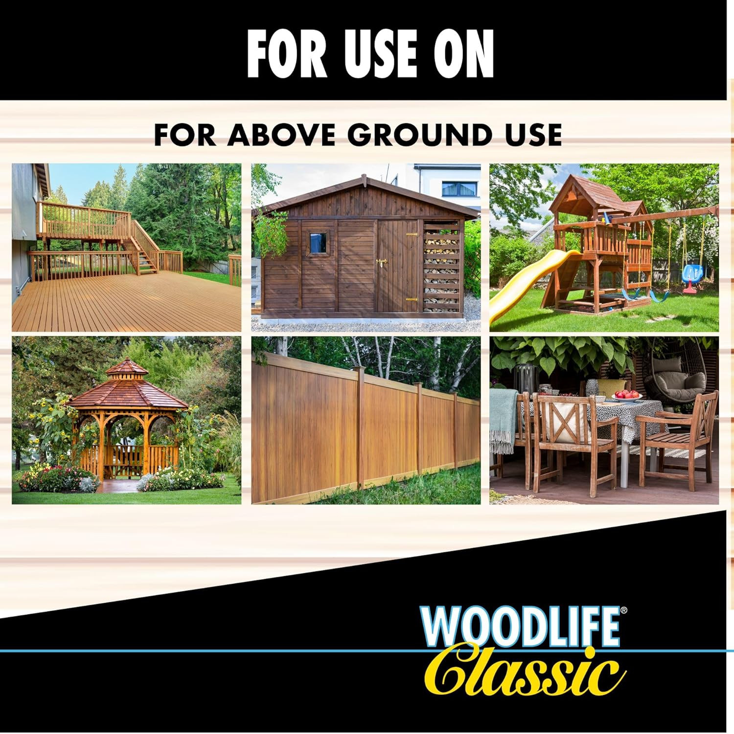 WOODLIFE Classic Clear Wood Preservative – 4 Gallon Pack for Superior Defense