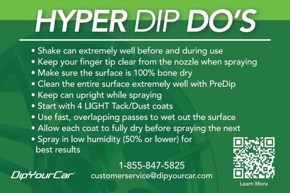 com HyperDip Paint – Can of Sprayable Automotive Dip Coat – Removable Peelable